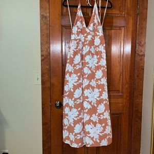 Floral Halter Midi Dress